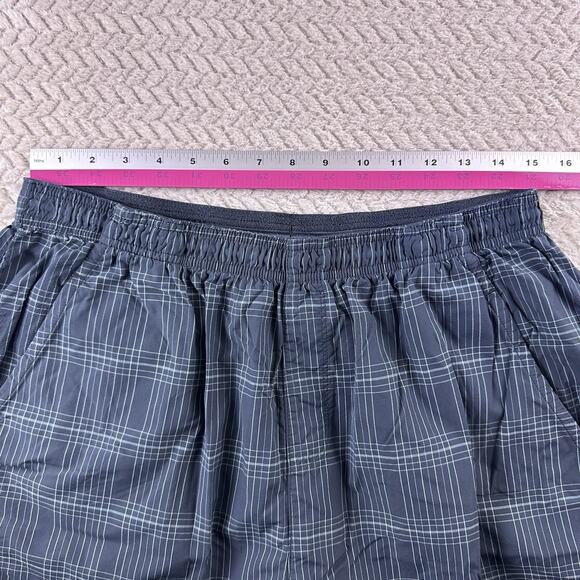Nike Flex Vent Training Drawstring Shorts Blue Plaid Men's Size XL Embroidered - Picture 5 of 10